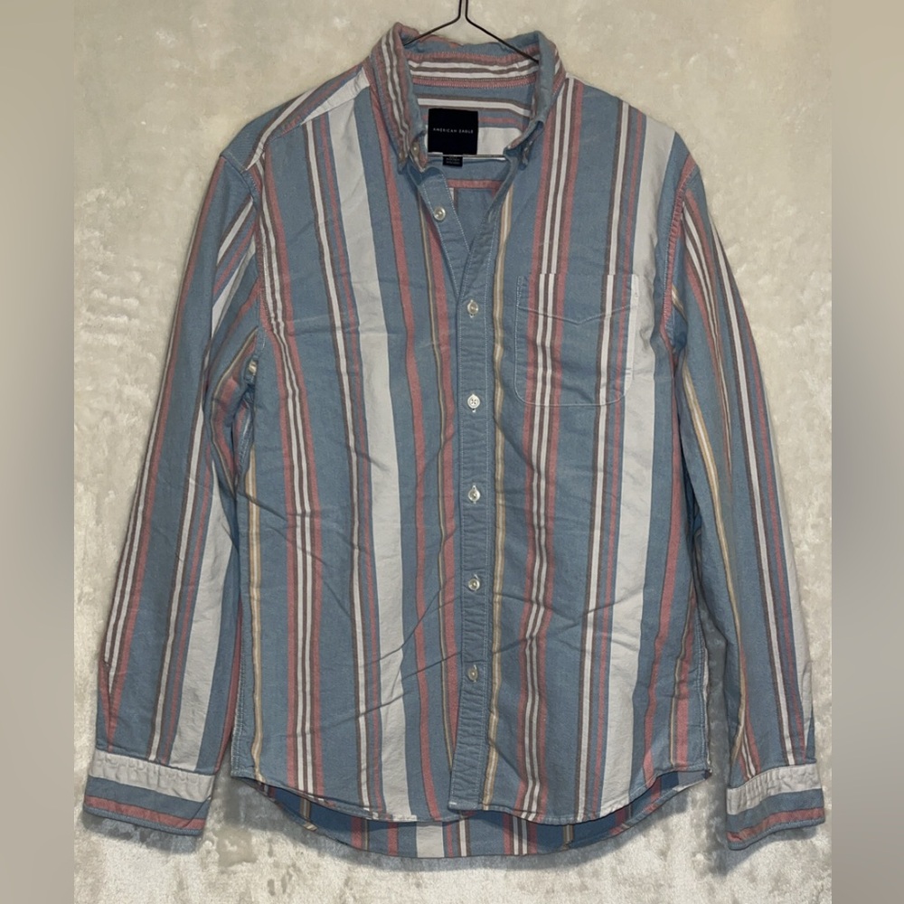 Striped American Eagle Men's Shirt
